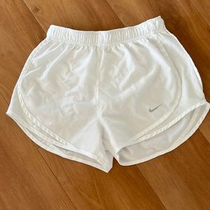 White Nike Dri Fit Shorts
